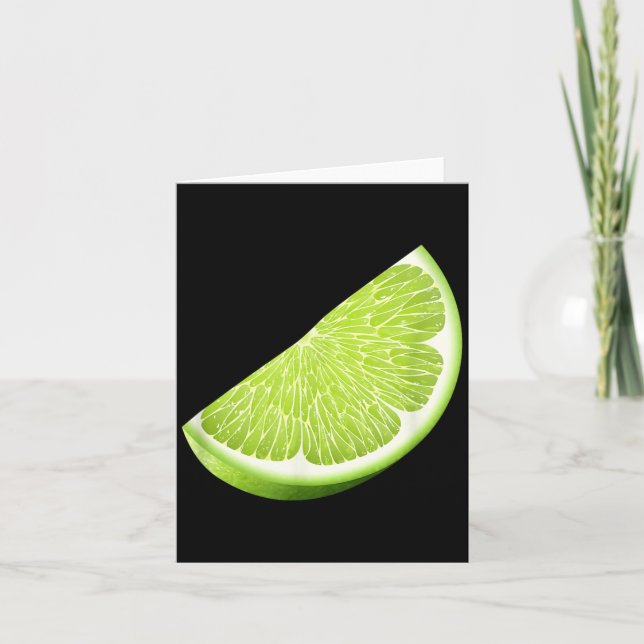 Green Lime Halloween Costume Group Funny Lime Card (Front)
