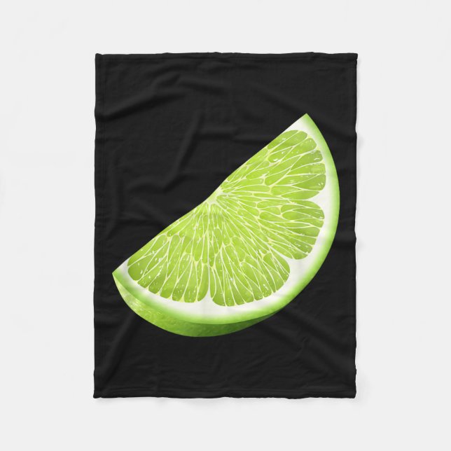 Green Lime Halloween Costume Group Funny Lime Fleece Blanket (Front)