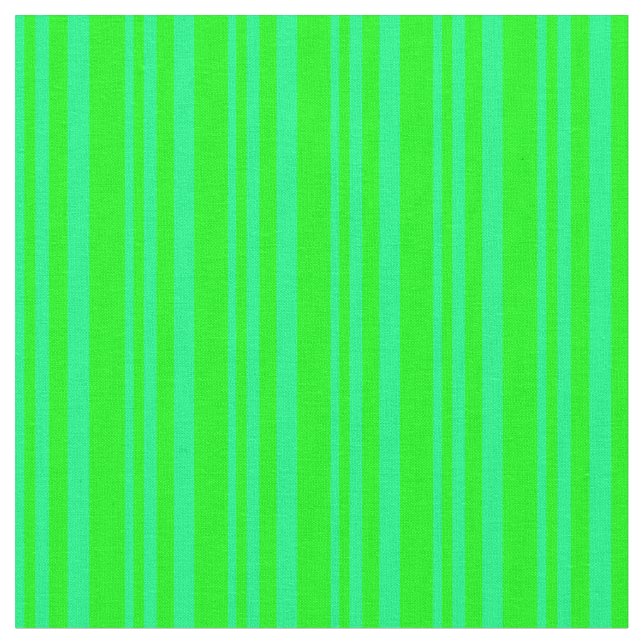 Green & Lime Lines Fabric (Close Up)