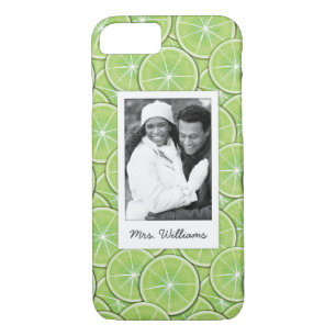Green Lime Pattern   Add Your Photo Case-Mate iPhone Case