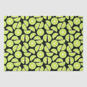 Green Lime Slice Citrus Fruit  Tissue Paper
