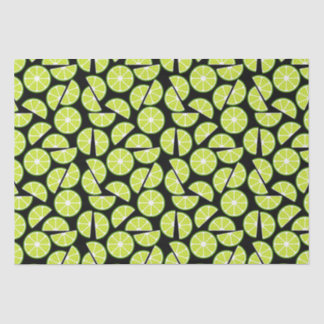 Green Lime Slice Citrus Fruit  Tissue Paper