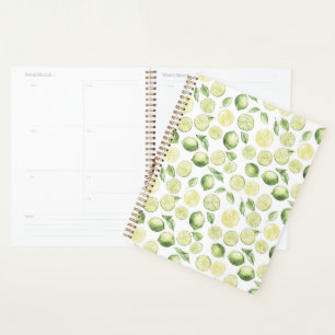 Green Limes Leaves Fruit Planner