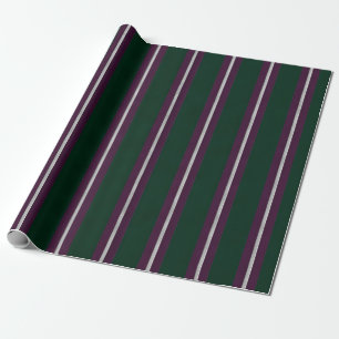 Green Line Pattern Wrapping Paper