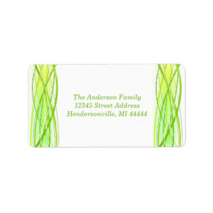 Green Lines - Address Label