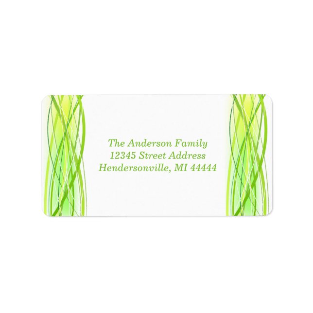 Green Lines - Address Label (Front)