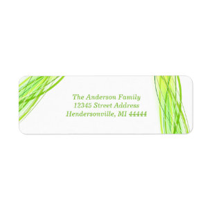 Green Lines - Return Address Label