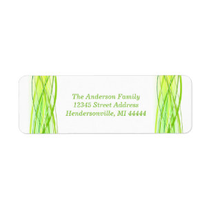 Green Lines - Return Address Label