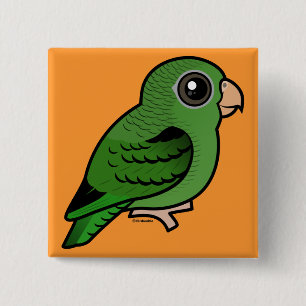 Green Linnie 15 Cm Square Badge