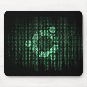 Green Linux Terminal Mouse Pad