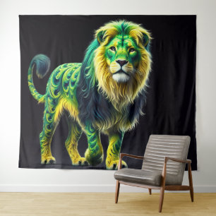 Green Lion Tapestry