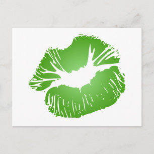 Green Lips Postcard