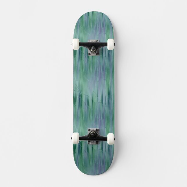 Green Liquid Metallic Effect Skateboard (Front)