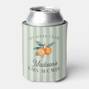 Green Little Cutie Citrus Baby Shower Favours Can Cooler