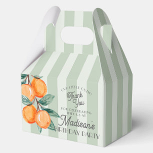 Green Little Cutie Citrus Birthday Party Favour Box