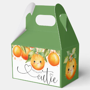 Green Little Cutie Orange Citrus Baby Shower Favour Box
