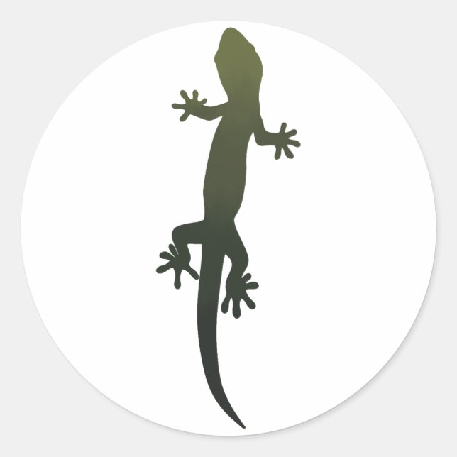 Green Lizard Gradient Sticker (Front)