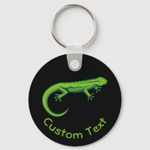 Green Lizard Keychain
