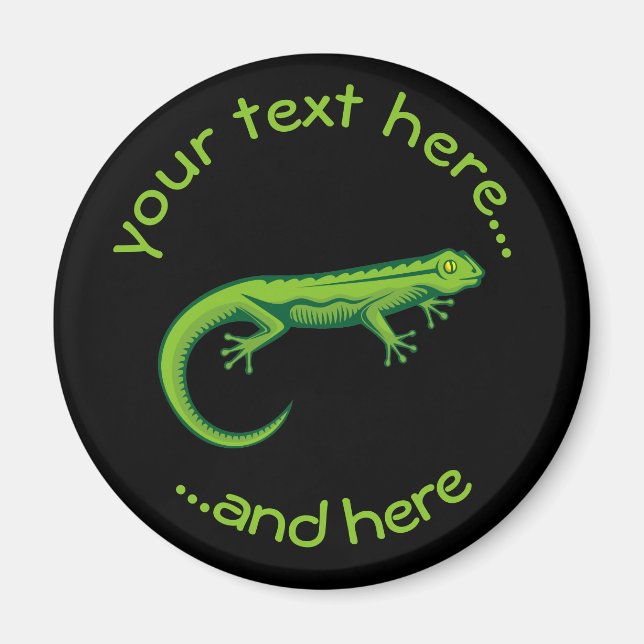 Green Lizard Magnet (Front)