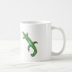 green lizard mug