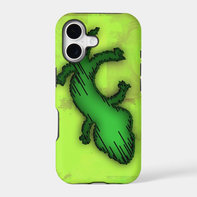 Green Lizard Phone Case (Back)