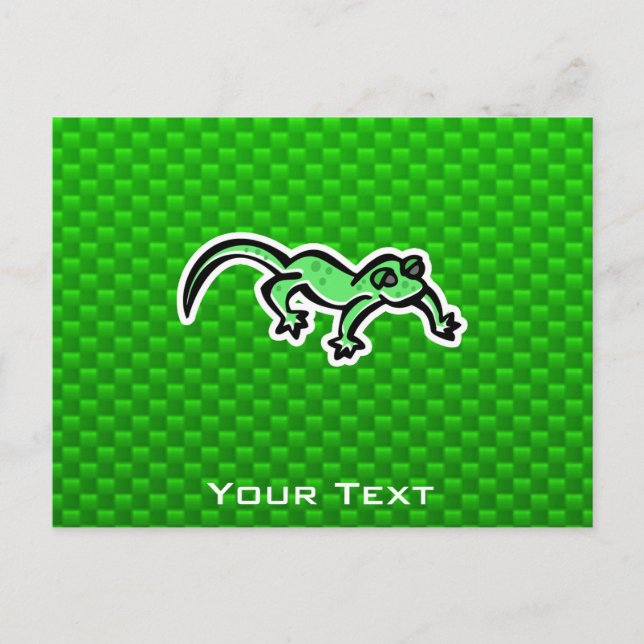 Green Lizard Postcard (Front)