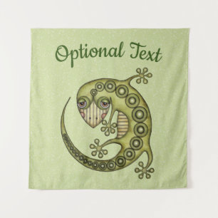 Green Lizard Tapestry