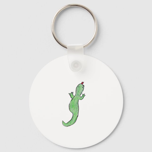 Green Lizzard Key Ring (Front)