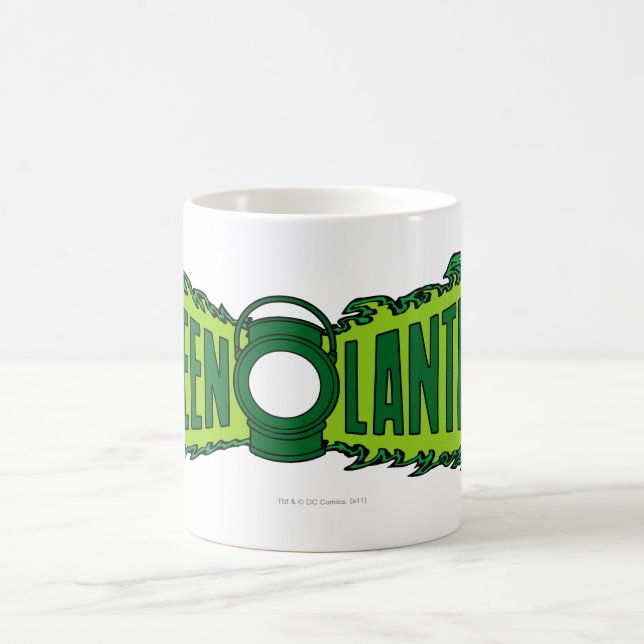 Green Logo Flames Coffee Mug (Center)