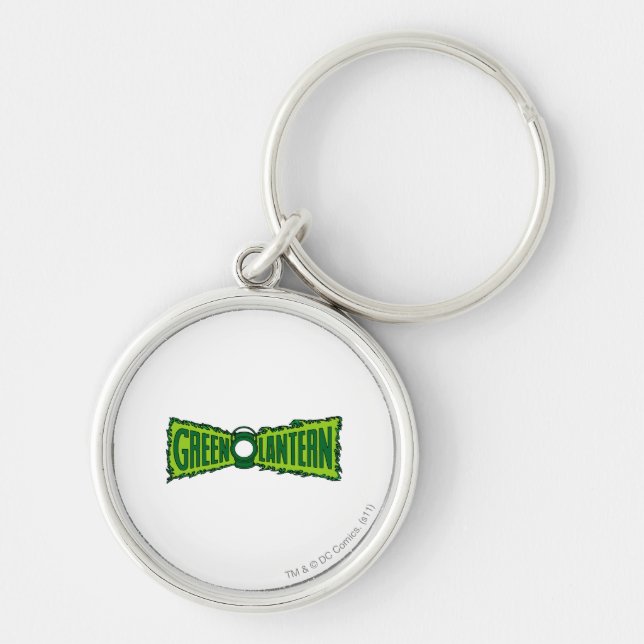 Green Logo Flames Key Ring (Front)