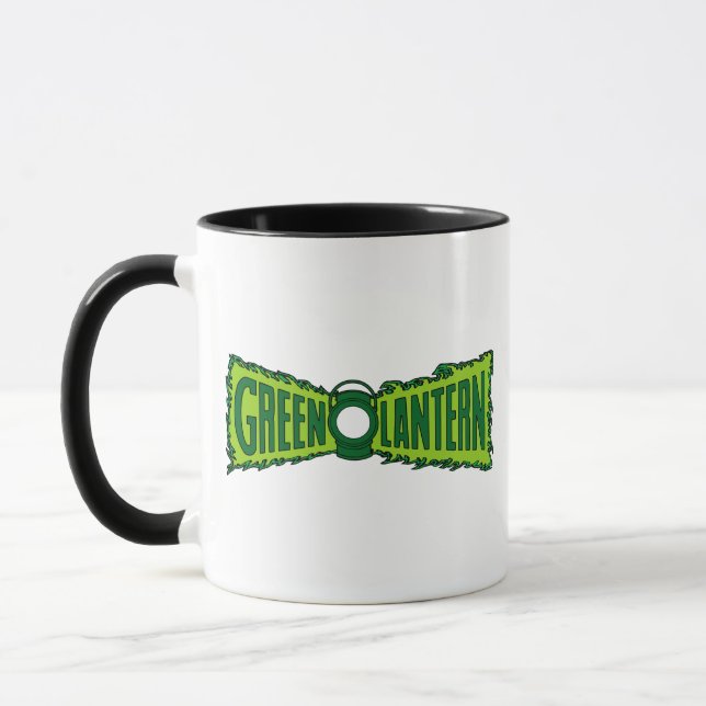 Green Logo Flames Mug (Left)