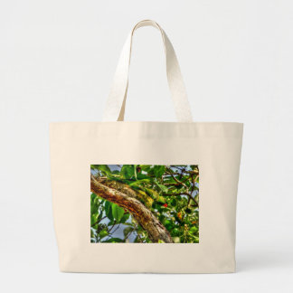 GREEN LORIKEET AUSTRALIA ART EFFECTS LARGE TOTE BAG