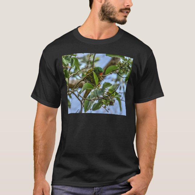 GREEN LORIKEET RURAL QUEENSLAND AUSTRALIA T-Shirt (Front)