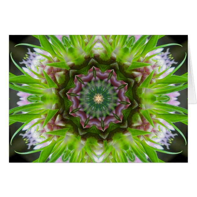Green Love Flower Mandala (Front Horizontal)