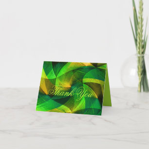 Green Love_ Thank You Card