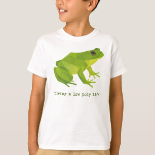 Green Low Poly Life Frog T-Shirt