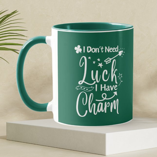 Green Luck Four Leaf Clover St Patrick Day Funny Mug (Creator Uploaded)