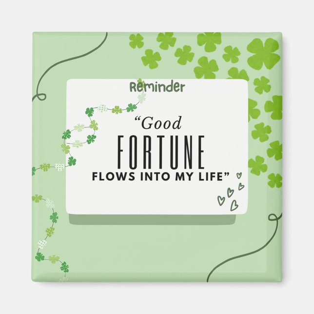 green lucky magnet (Front)