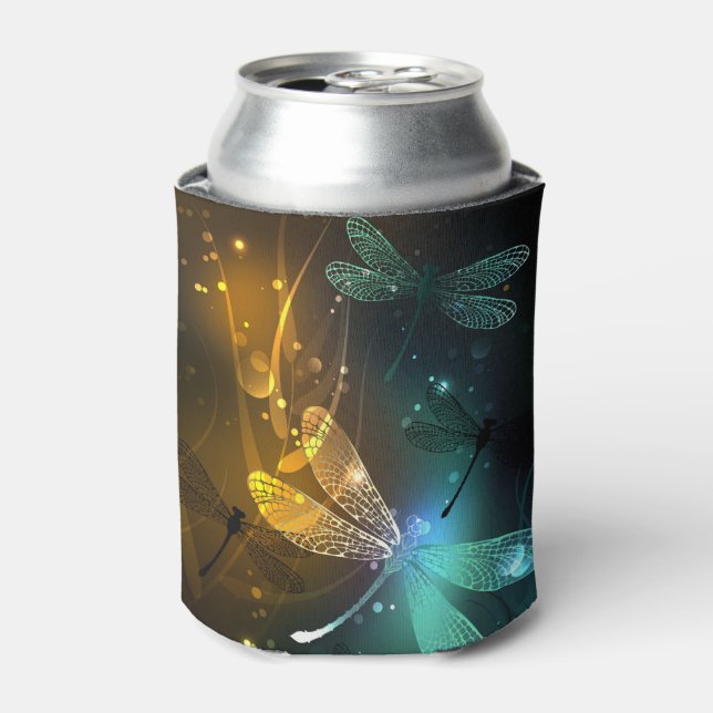 Green luminous dragonfly flight can cooler (Can Front)