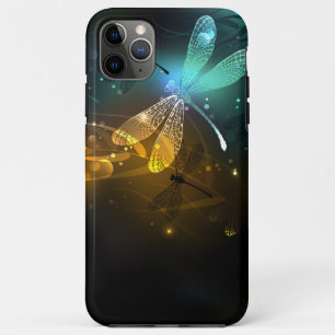 Green luminous dragonfly flight Case-Mate iPhone case