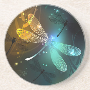 Green luminous dragonfly flight coaster