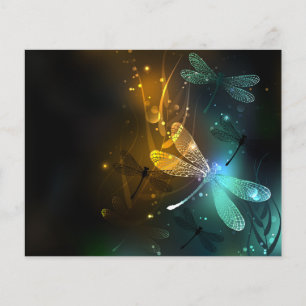Green luminous dragonfly flight flyer