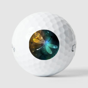 Green luminous dragonfly flight golf balls