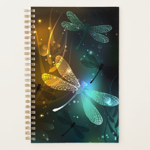 Green luminous dragonfly flight planner