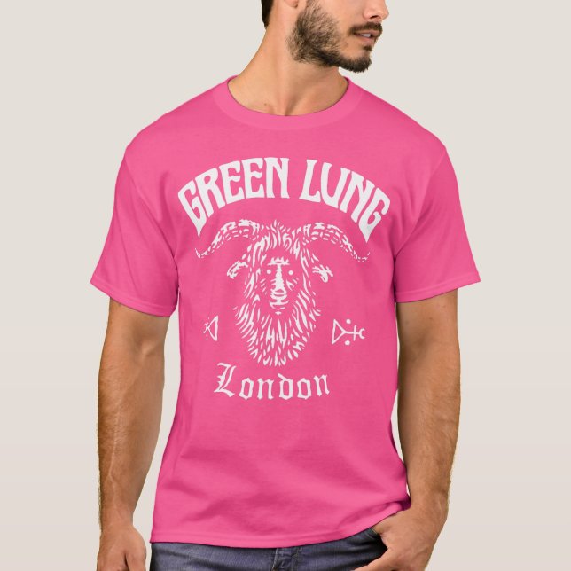 Green Lung Band Goatwizard T-Shirt (Front)