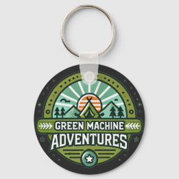 Green Machine & Happy Glamper Keychain