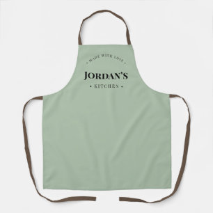 Green made with Love Custom Your Kitchen Apron