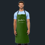 Green Made with Love Custom Your Kitchen Apron<br><div class="desc">Get ready to whip up some culinary delights with the Green Made with Love Custom Your Kitchen Apron. This personalised apron is designed to add a touch of style and sentiment to your cooking adventures. The apron is available in a vibrant green colour, adding a pop of freshness to your...</div>