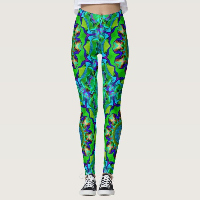 Green Madness Leggings (Front)