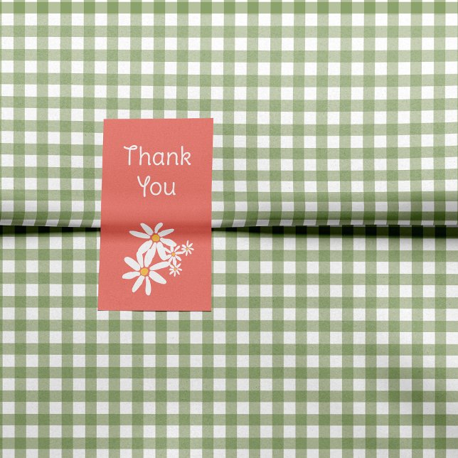 Green - Make My Daisy Gingham Tissue Paper (Creator Uploaded)